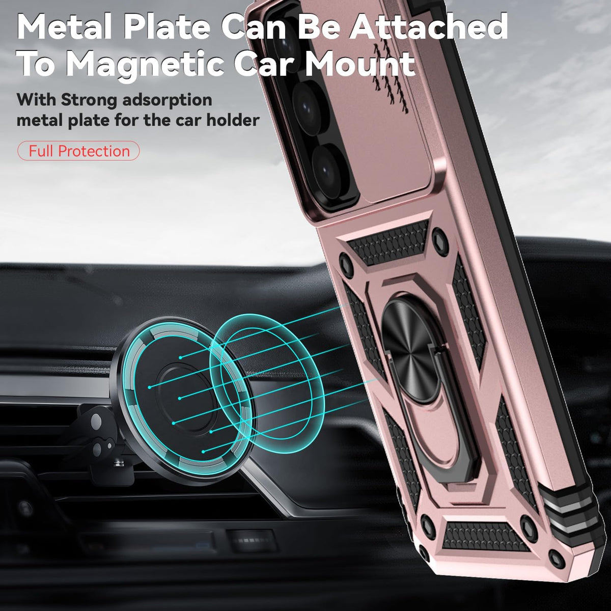 Samsung Galaxy S26 Plus Case Rugged Tough Hybrid Cover [Pink]