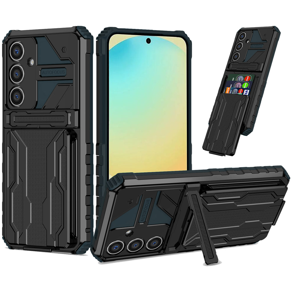 Samsung S26 Plus Heavy Duty Kickstand Case Shockproof Card Holder GREEN
