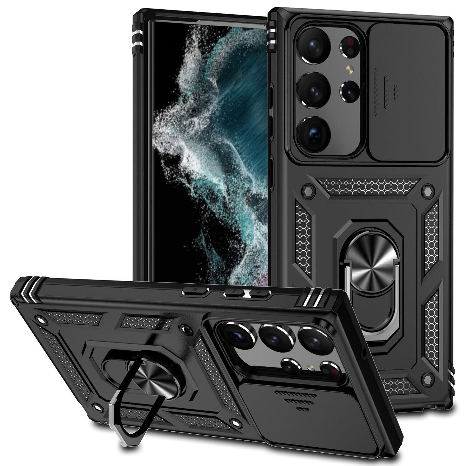 Samsung Galaxy S26 Ultra Case Rugged Tough Hybrid Cover [Black]