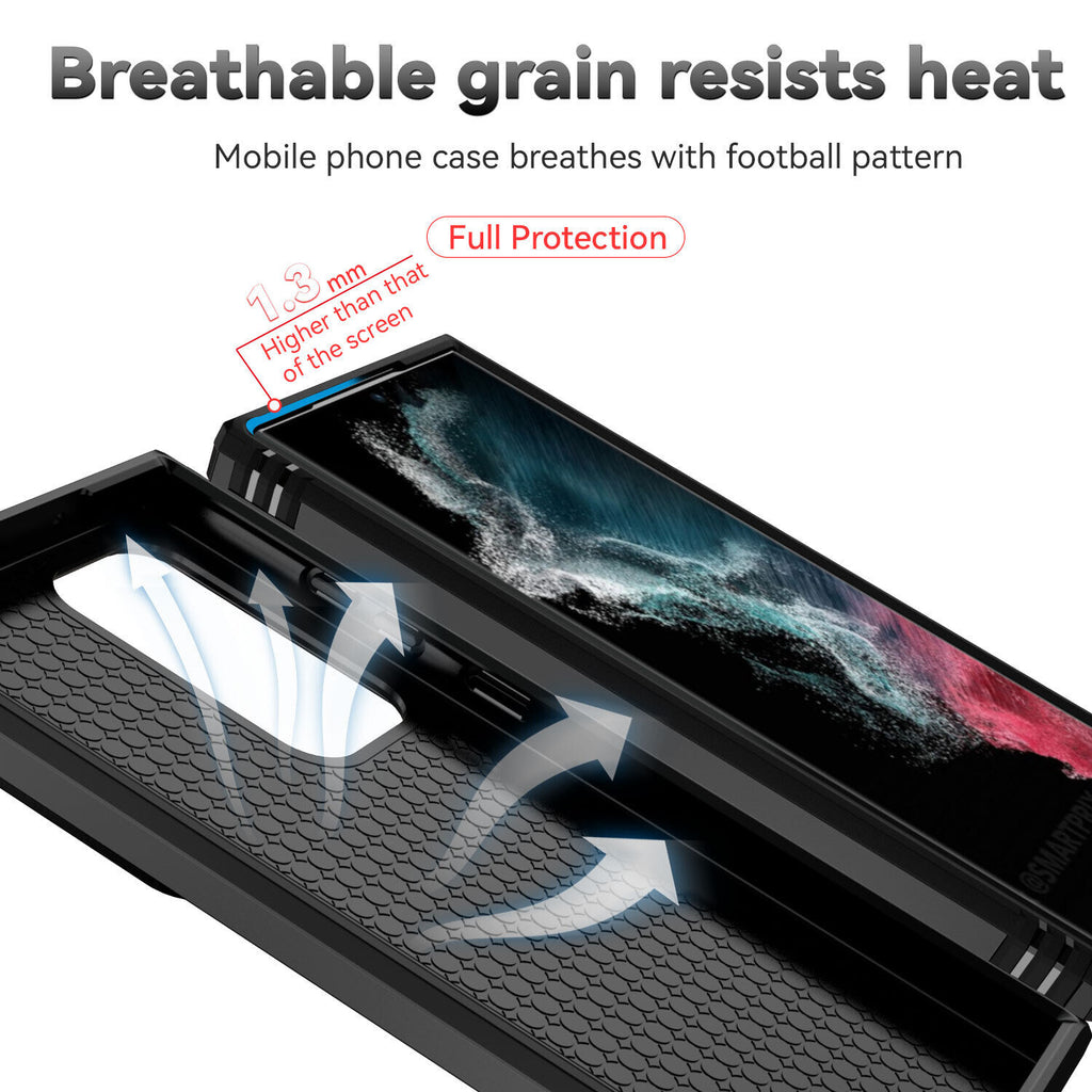 Samsung Galaxy S26 Ultra Case Rugged Tough Hybrid Cover [Black]