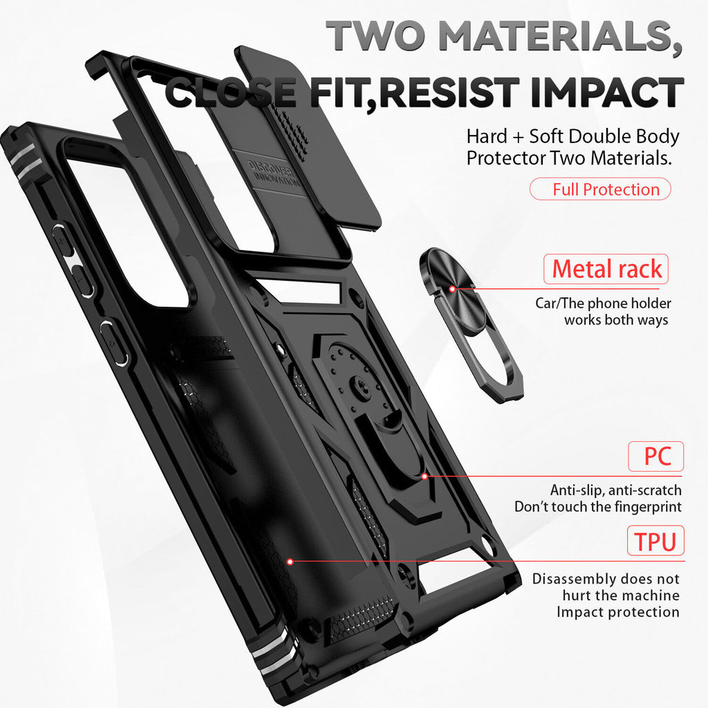 Samsung Galaxy S26 Ultra Case Rugged Tough Hybrid Cover [Black]