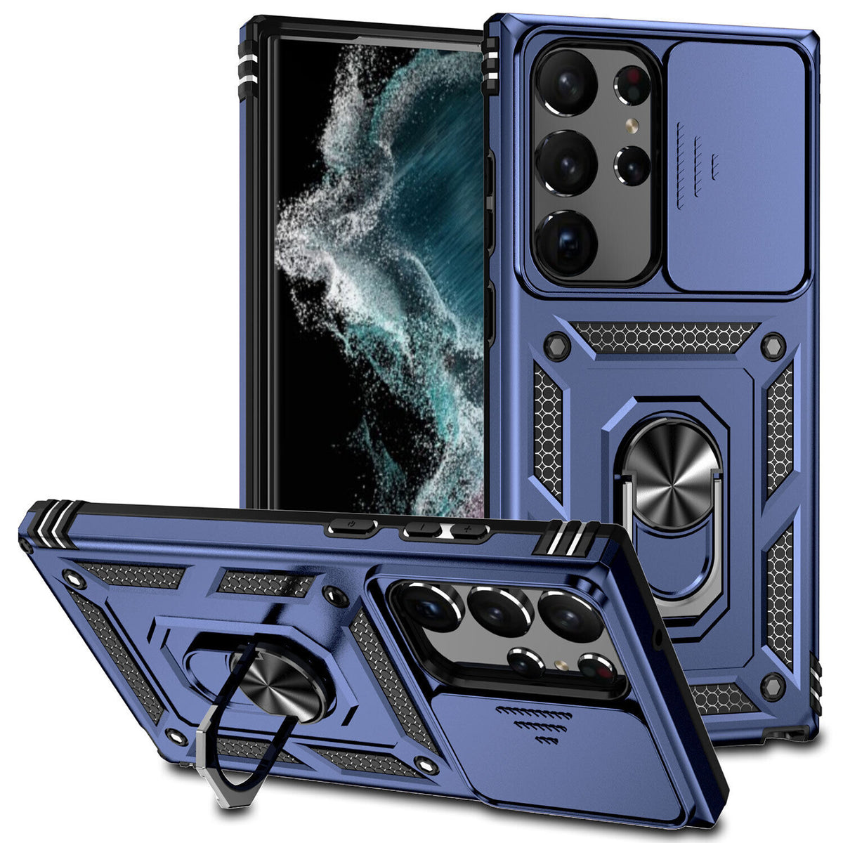 Samsung Galaxy S26 Ultra Case Rugged Tough Hybrid Cover [Blue]