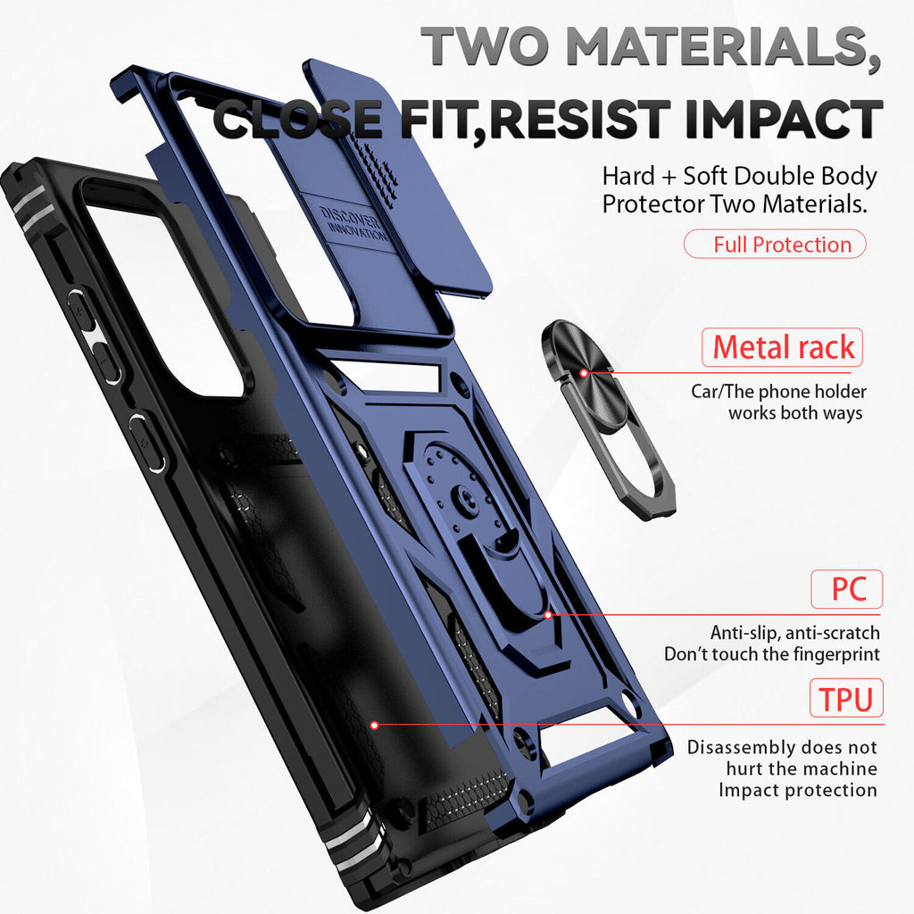Samsung Galaxy S26 Ultra Case Rugged Tough Hybrid Cover [Blue]