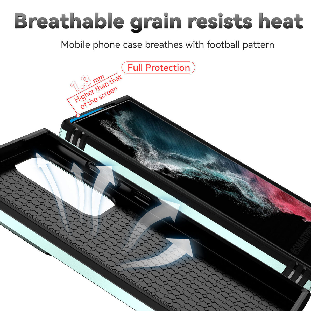 Samsung Galaxy S24 Ultra Case Rugged Tough Hybrid Cover [Green]