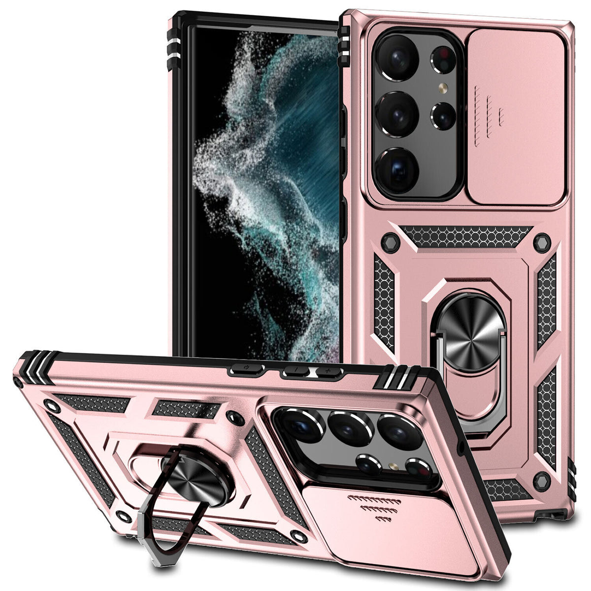 Samsung Galaxy S26 Ultra Case Rugged Tough Hybrid Cover [Pink]