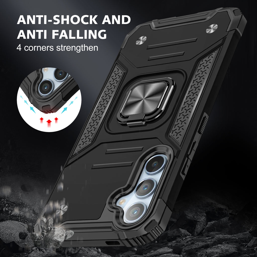Samsung Galaxy S25 Plus Rugged Tough Case Shockproof Hybrid Cover BLACK