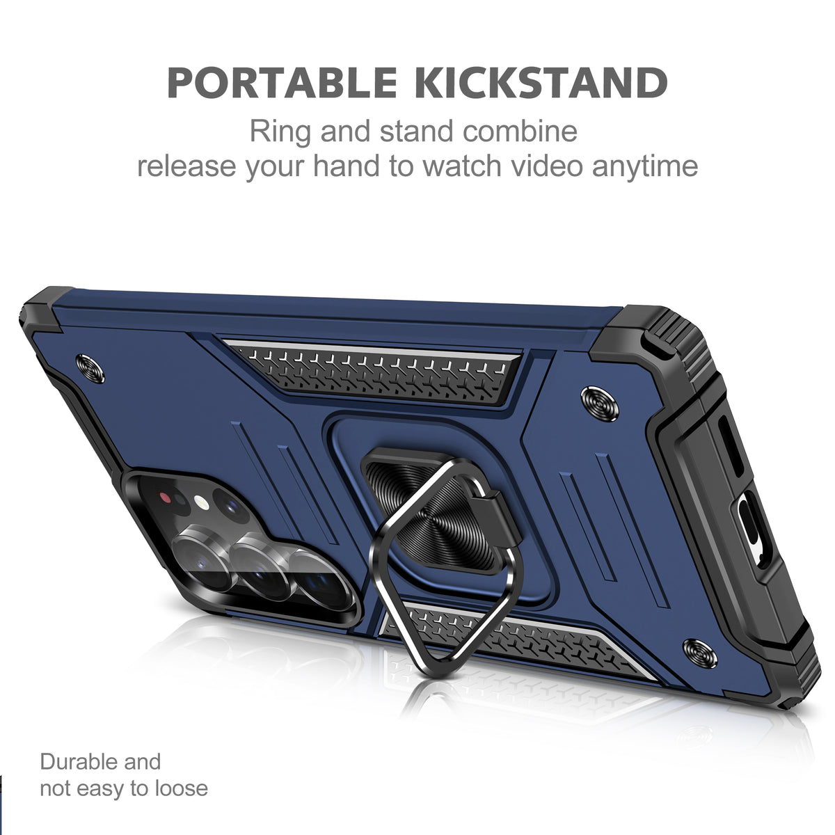 Samsung Galaxy S24 Ultra Rugged Tough Case Shockproof Hybrid Cover BLUE