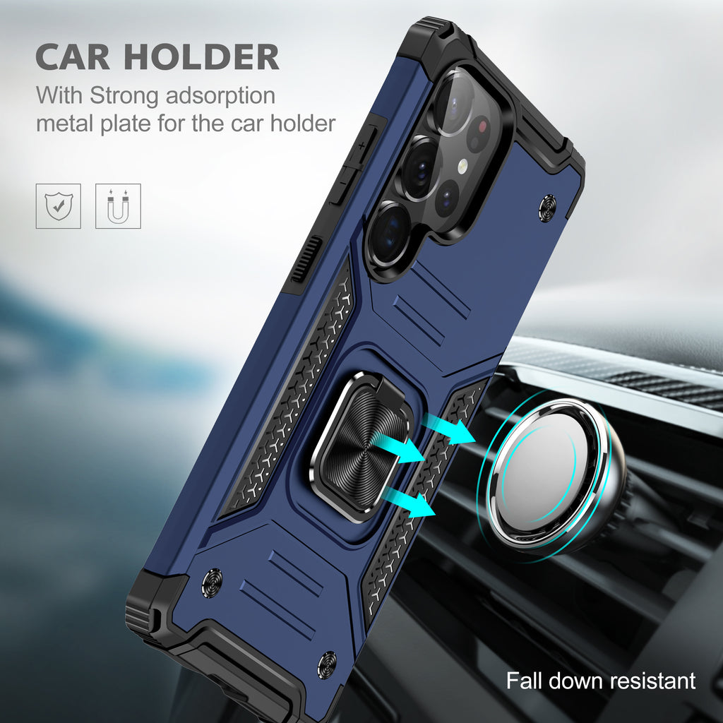 Samsung Galaxy S24 Ultra Rugged Tough Case Shockproof Hybrid Cover BLUE