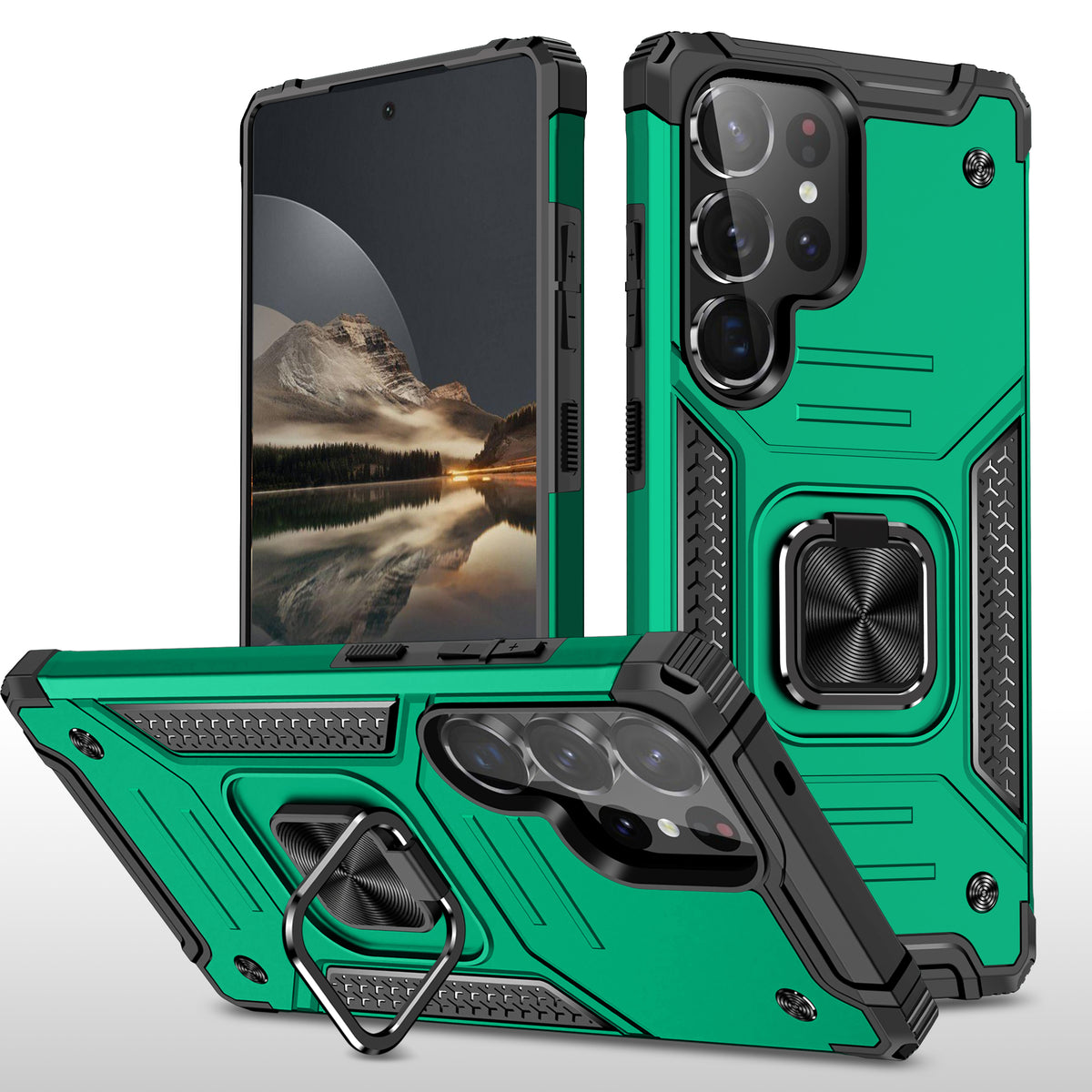 Samsung Galaxy S26 Ultra Rugged Tough Case Shockproof Hybrid Cover DARK GREEN