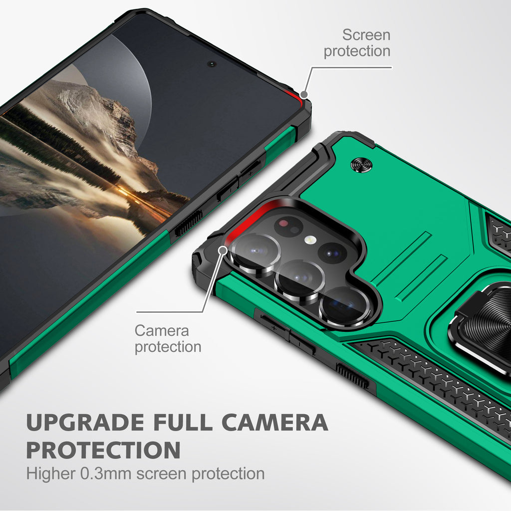 Samsung Galaxy S26 Ultra Rugged Tough Case Shockproof Hybrid Cover DARK GREEN