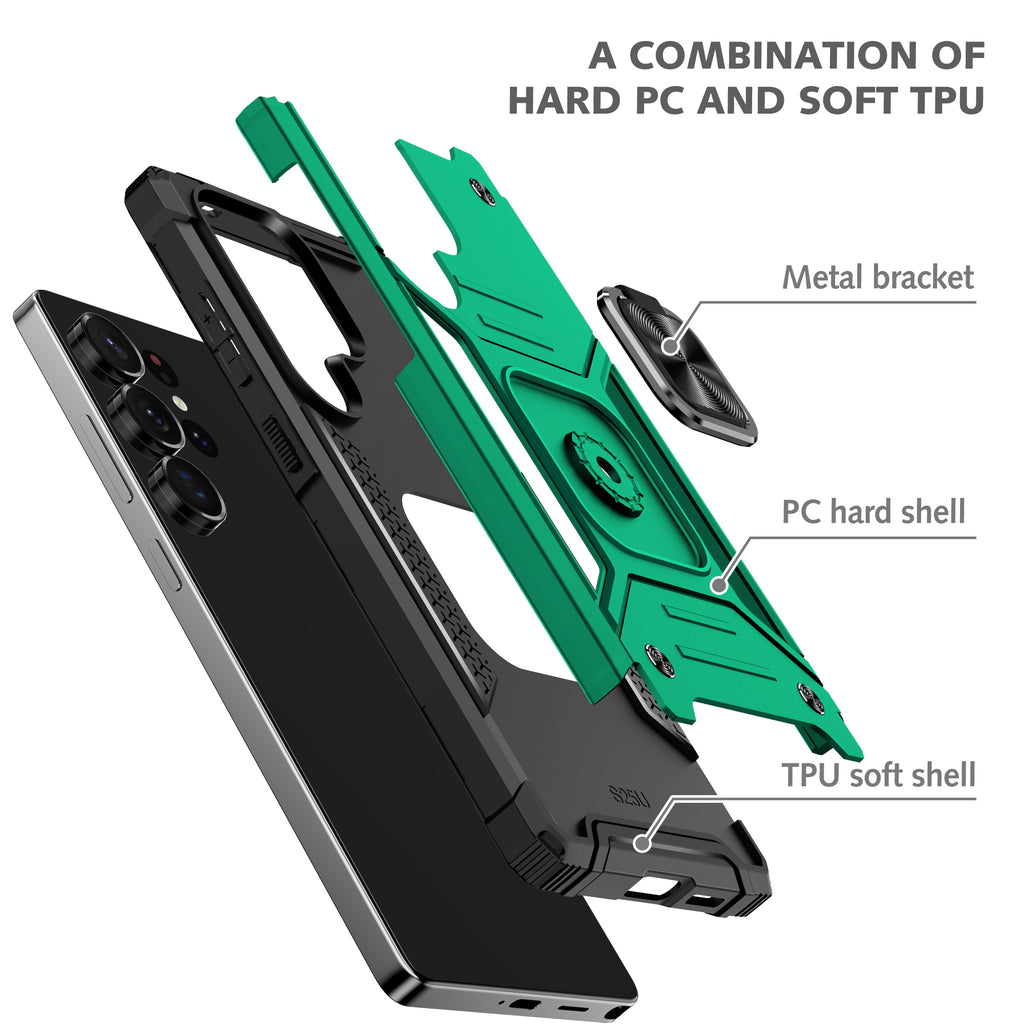 Samsung Galaxy S26 Ultra Rugged Tough Case Shockproof Hybrid Cover DARK GREEN