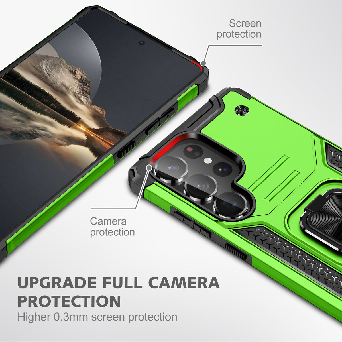 Samsung Galaxy S26 Ultra Rugged Tough Case Shockproof Hybrid Cover LIGHT GREEN