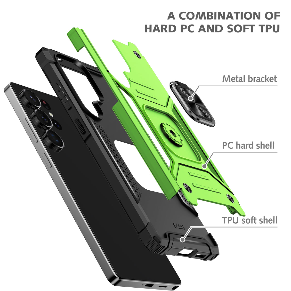 Samsung Galaxy S26 Ultra Rugged Tough Case Shockproof Hybrid Cover LIGHT GREEN