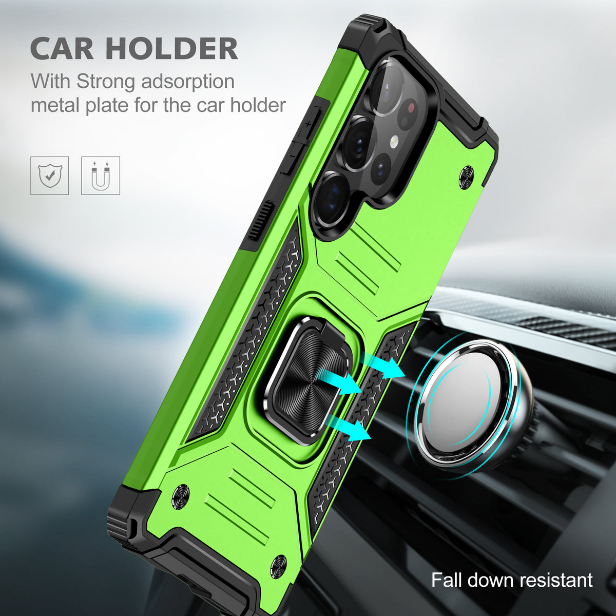 Samsung Galaxy S26 Ultra Rugged Tough Case Shockproof Hybrid Cover LIGHT GREEN