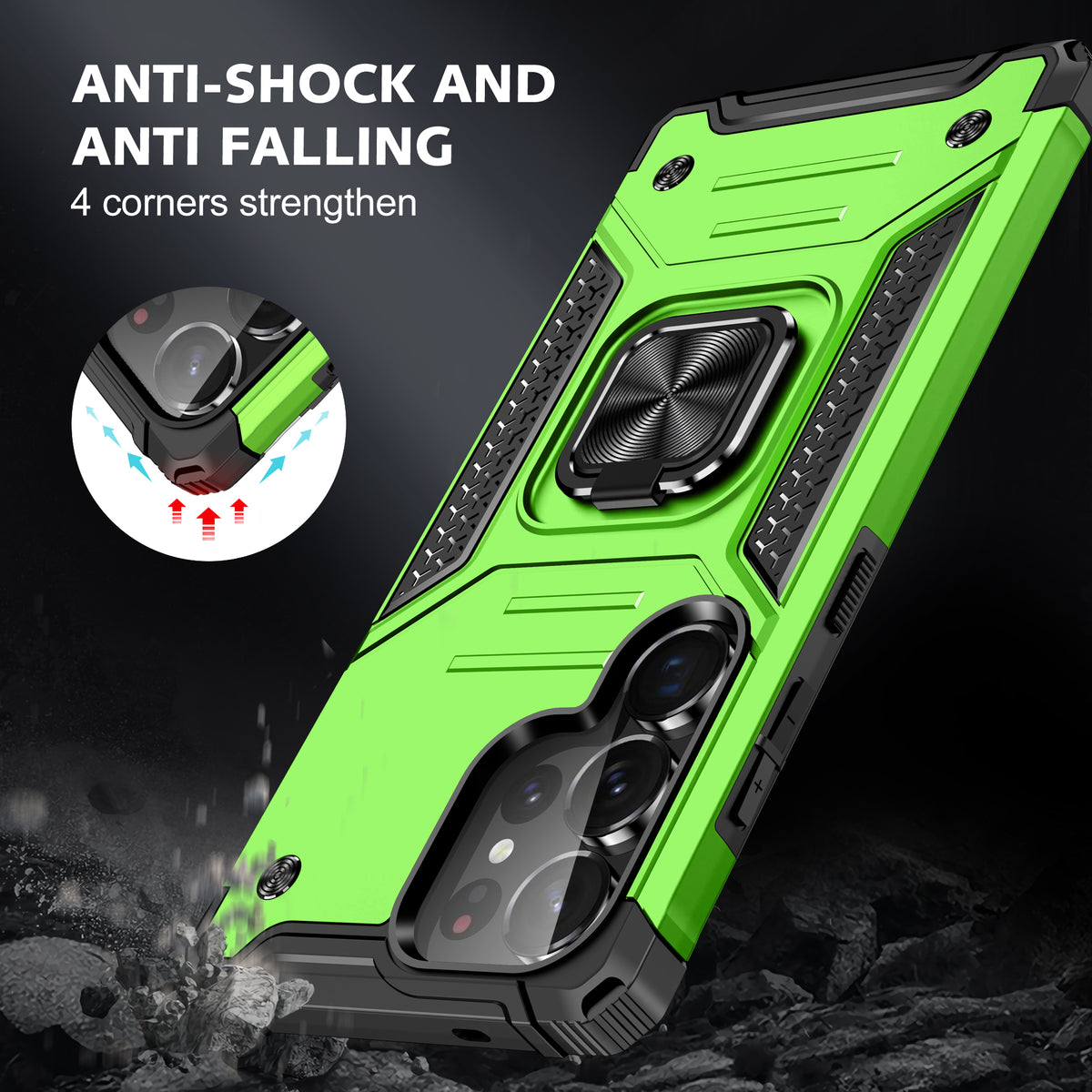Samsung Galaxy S26 Ultra Rugged Tough Case Shockproof Hybrid Cover LIGHT GREEN