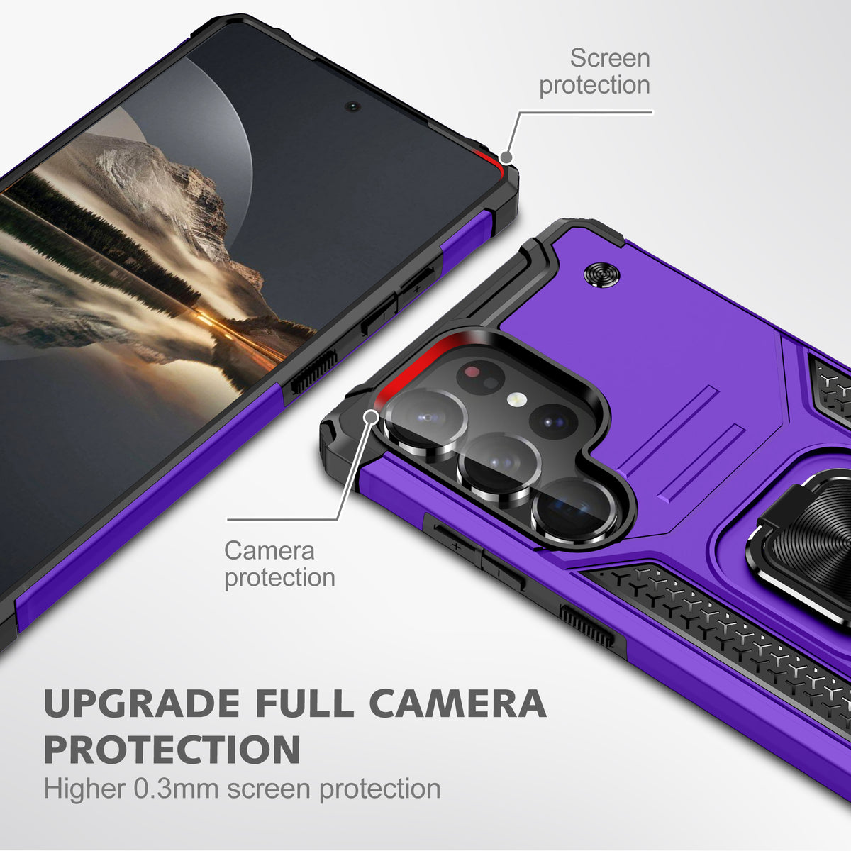 Samsung Galaxy S26 Ultra Rugged Tough Case Shockproof Hybrid Cover PURPLE