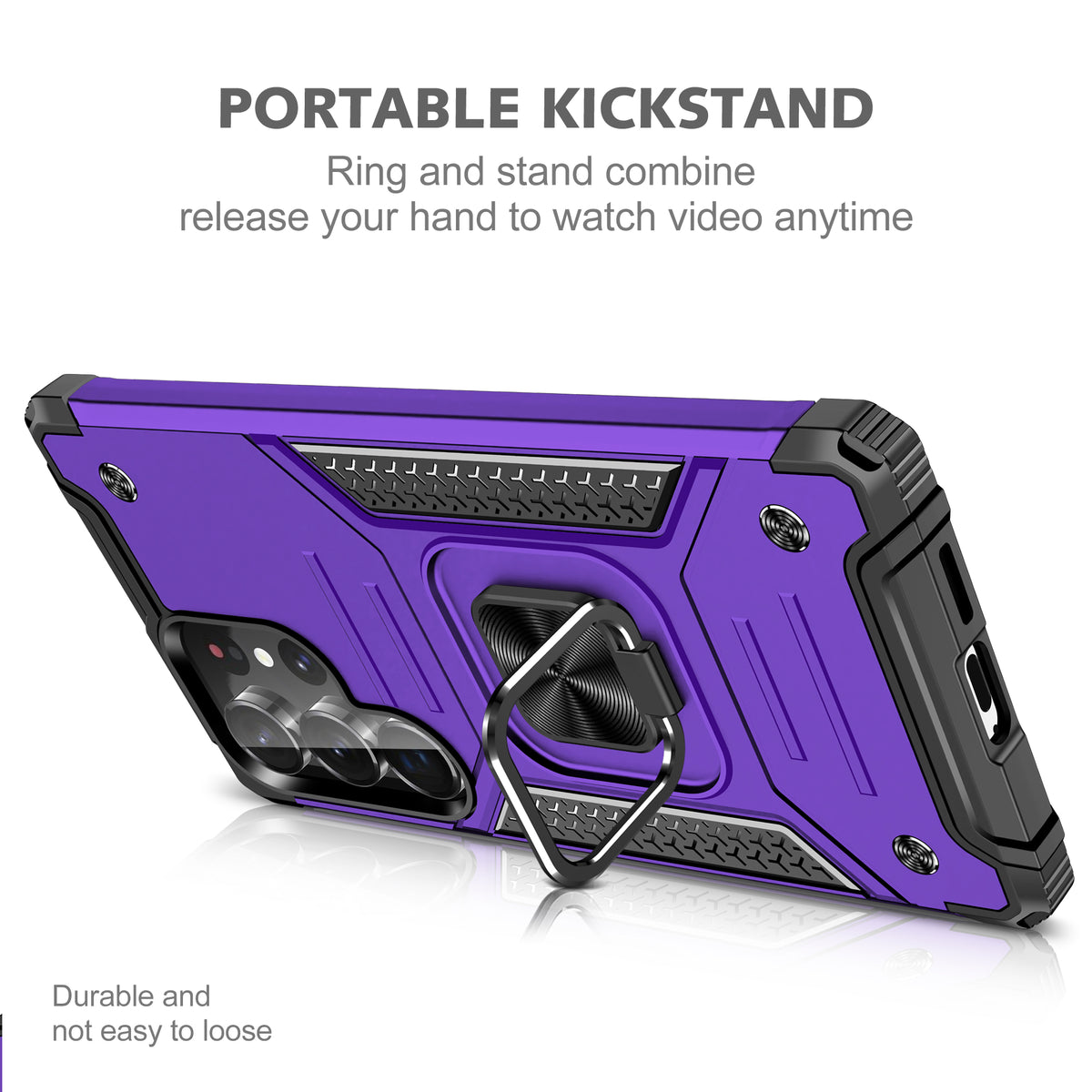 Samsung Galaxy S26 Ultra Rugged Tough Case Shockproof Hybrid Cover PURPLE