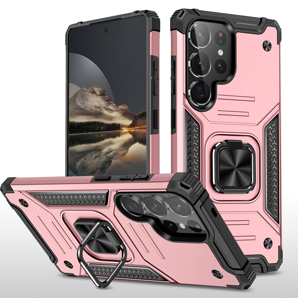 Samsung Galaxy S25 Ultra Rugged Tough Case Shockproof Hybrid Cover PINK