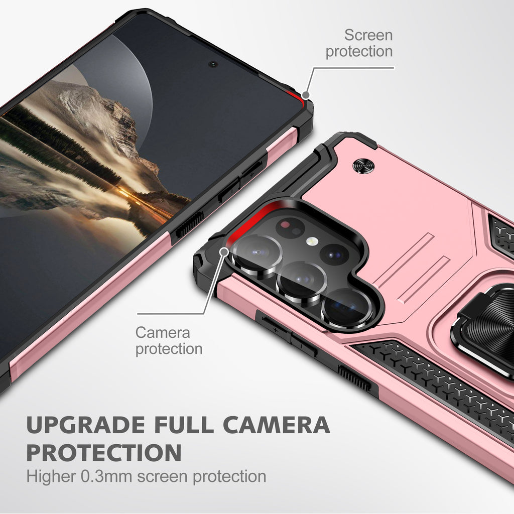 Samsung Galaxy S25 Ultra Rugged Tough Case Shockproof Hybrid Cover PINK