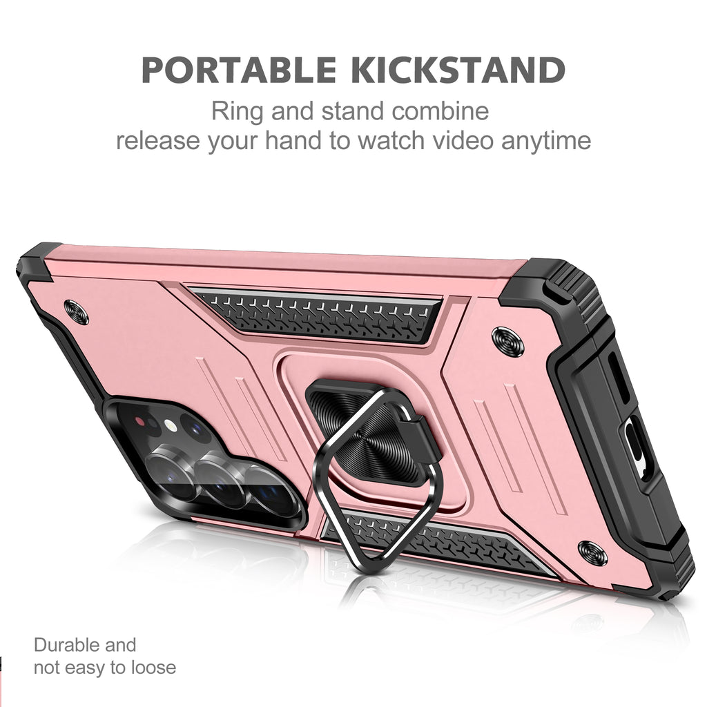 Samsung Galaxy S25 Ultra Rugged Tough Case Shockproof Hybrid Cover PINK