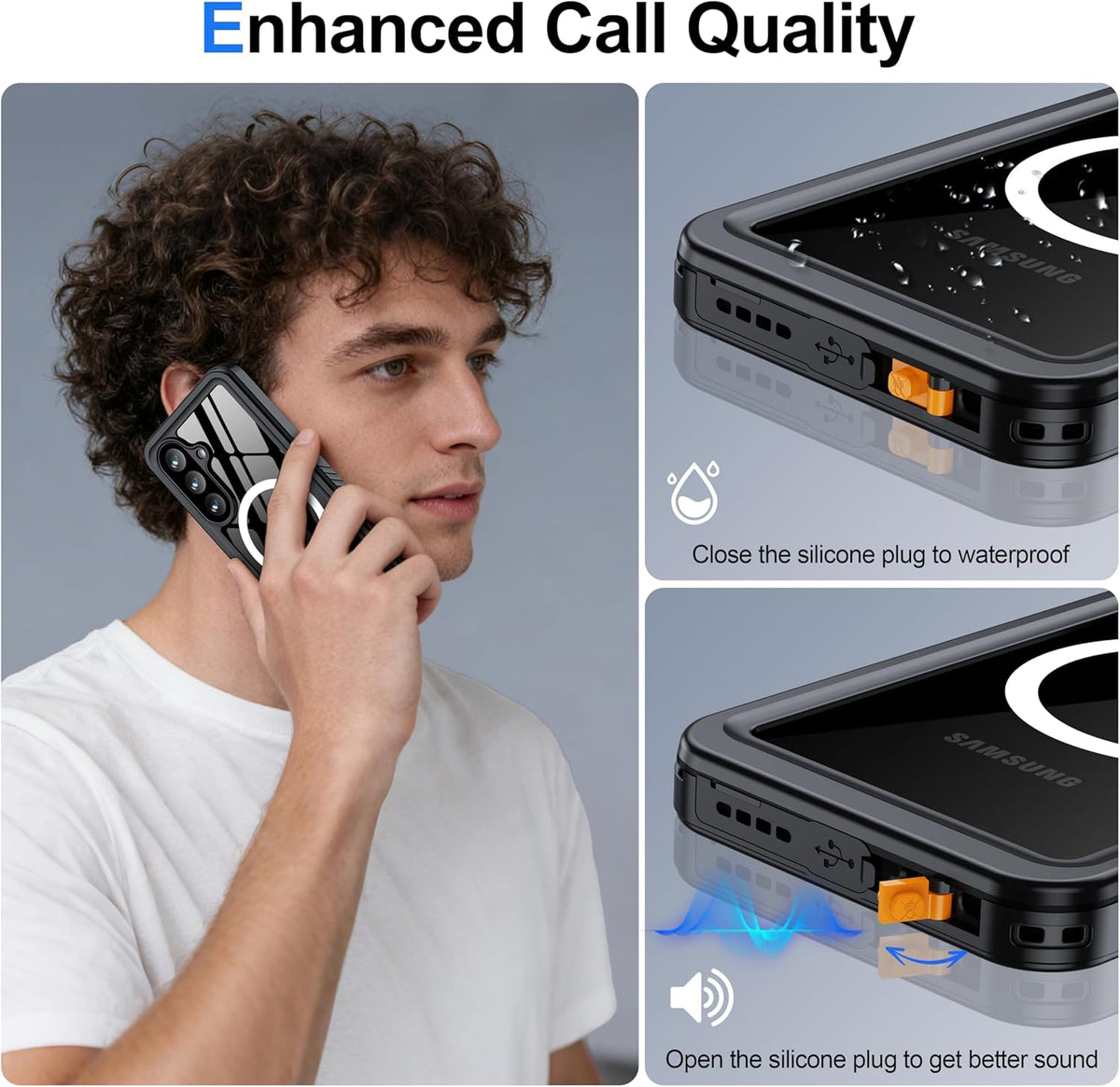 Waterproof Case MagSafe Compatible for Samsung Galaxy S26