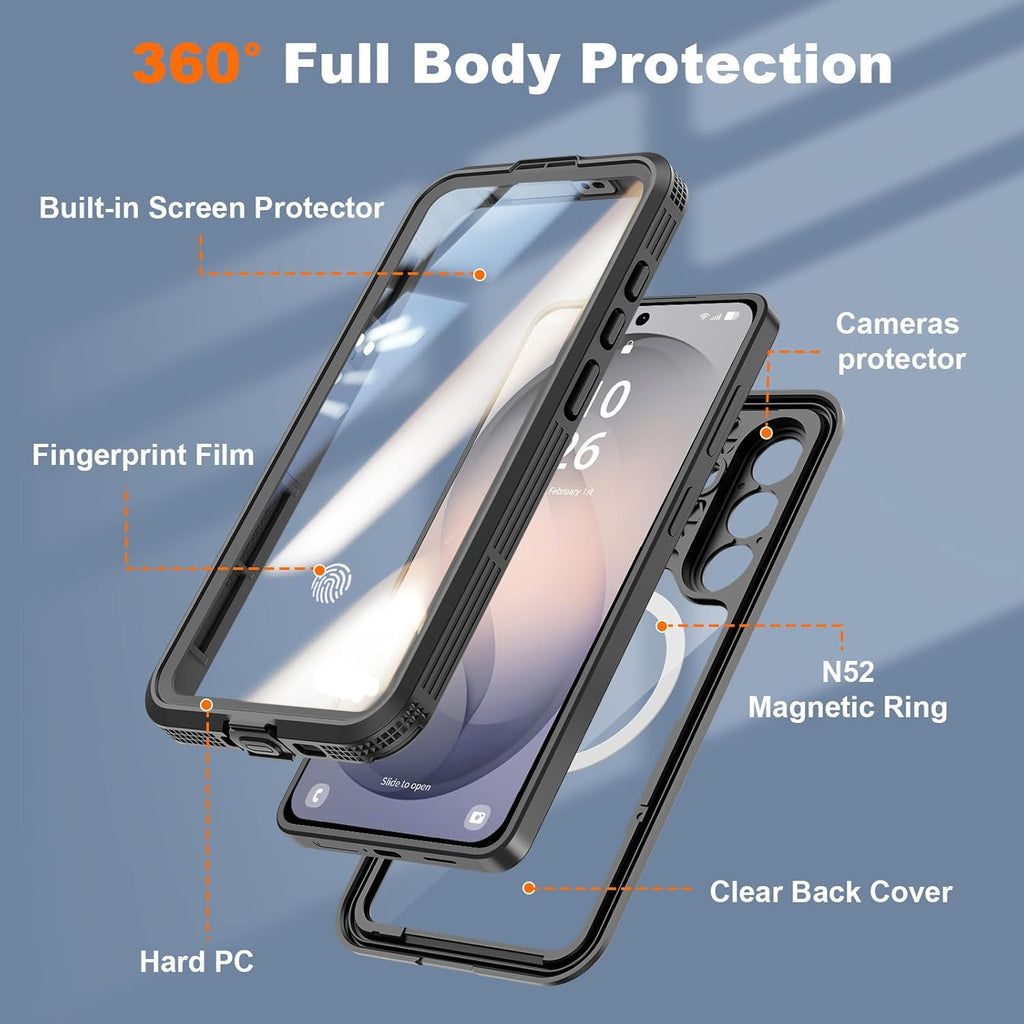 Samsung Galaxy S26 Redpepper Waterproof Case [Black] Magsafe