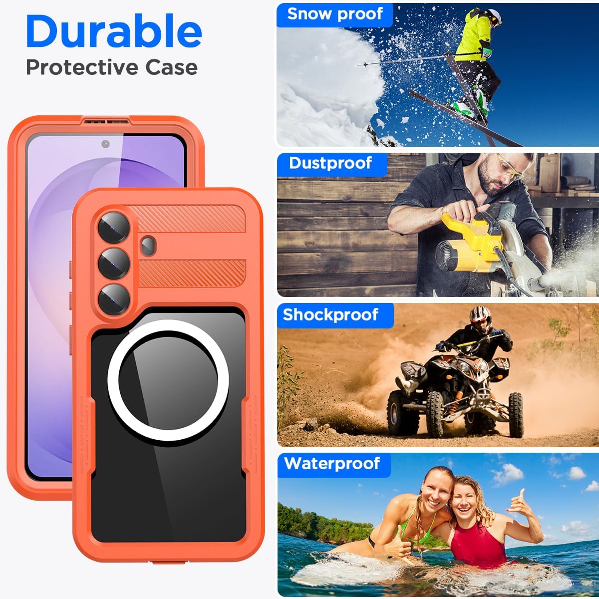 Samsung Galaxy S26 Redpepper Waterproof Case Magsafe ORANGE