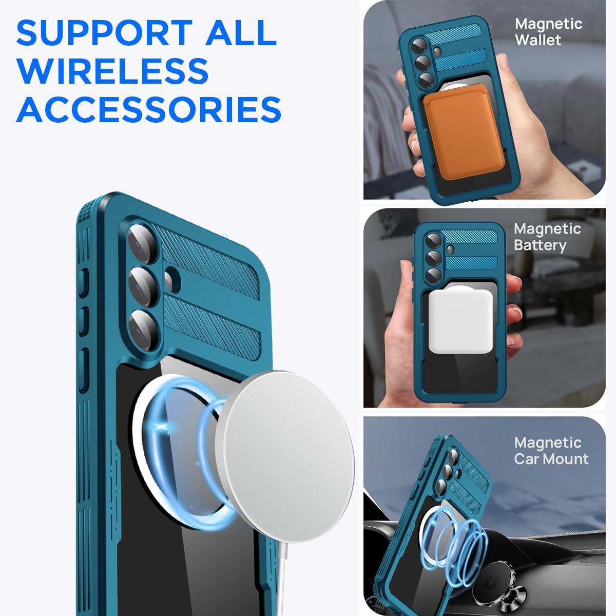 Samsung Galaxy S26 Redpepper Waterproof Case [Blue] Magsafe