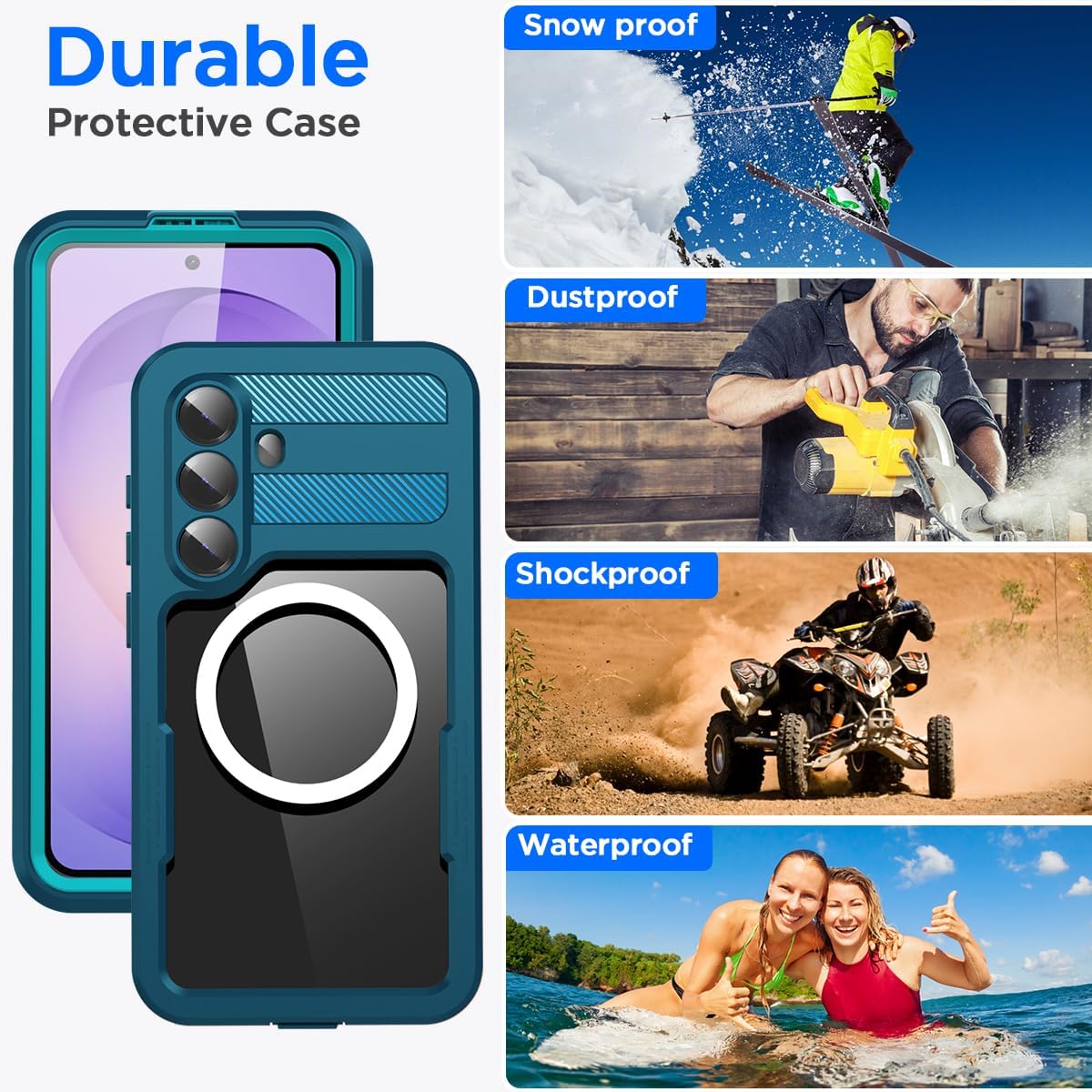 Samsung Galaxy S26 Redpepper Waterproof Case [Blue] Magsafe