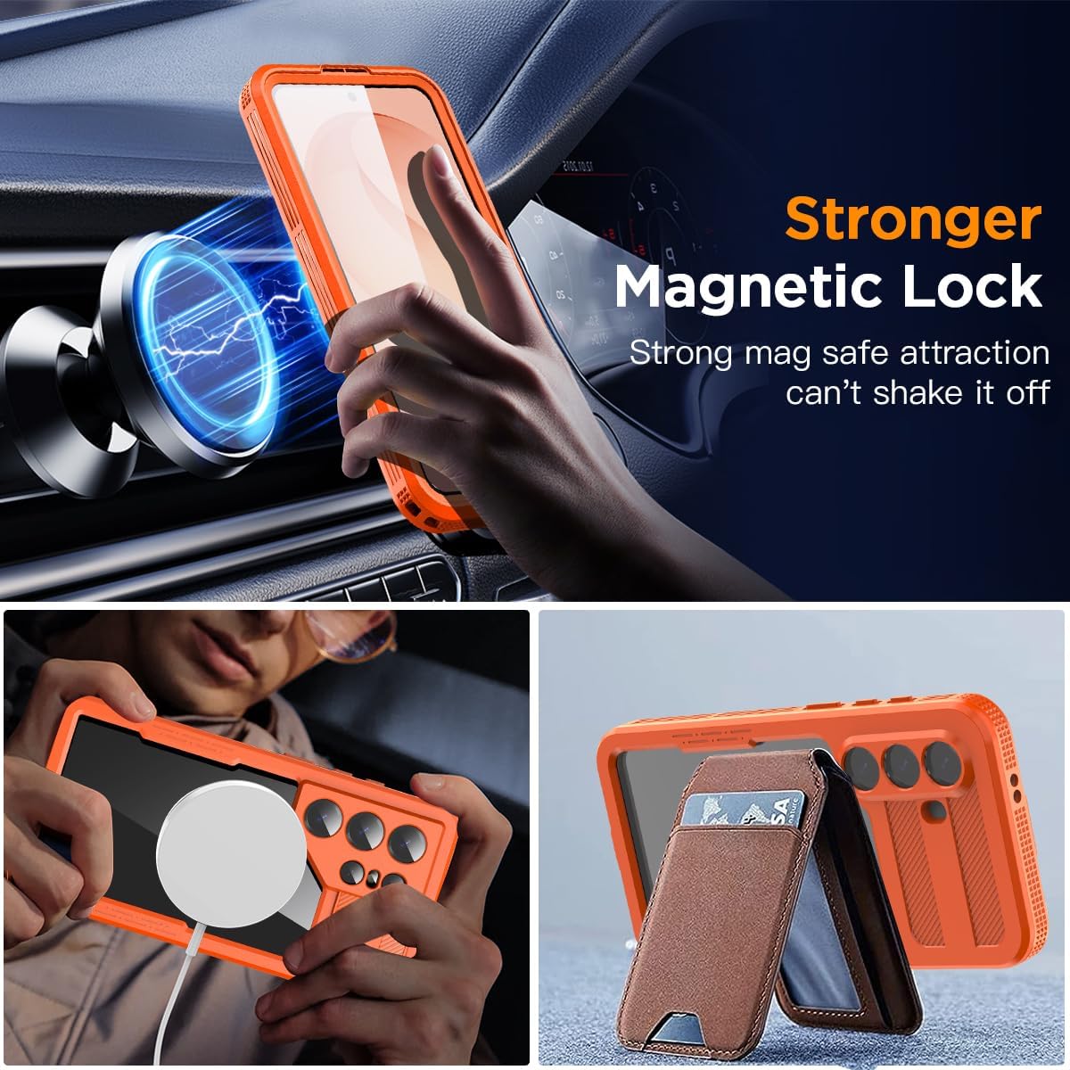 Samsung Galaxy S26 Plus Redpepper Waterproof Case [Orange] Magsafe