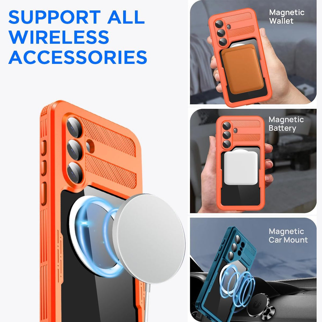 Samsung Galaxy S26 Plus Redpepper Waterproof Case [Orange] Magsafe