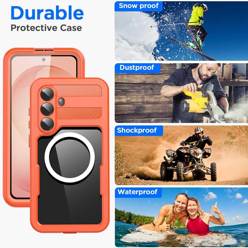 Samsung Galaxy S26 Plus Redpepper Waterproof Case [Orange] Magsafe
