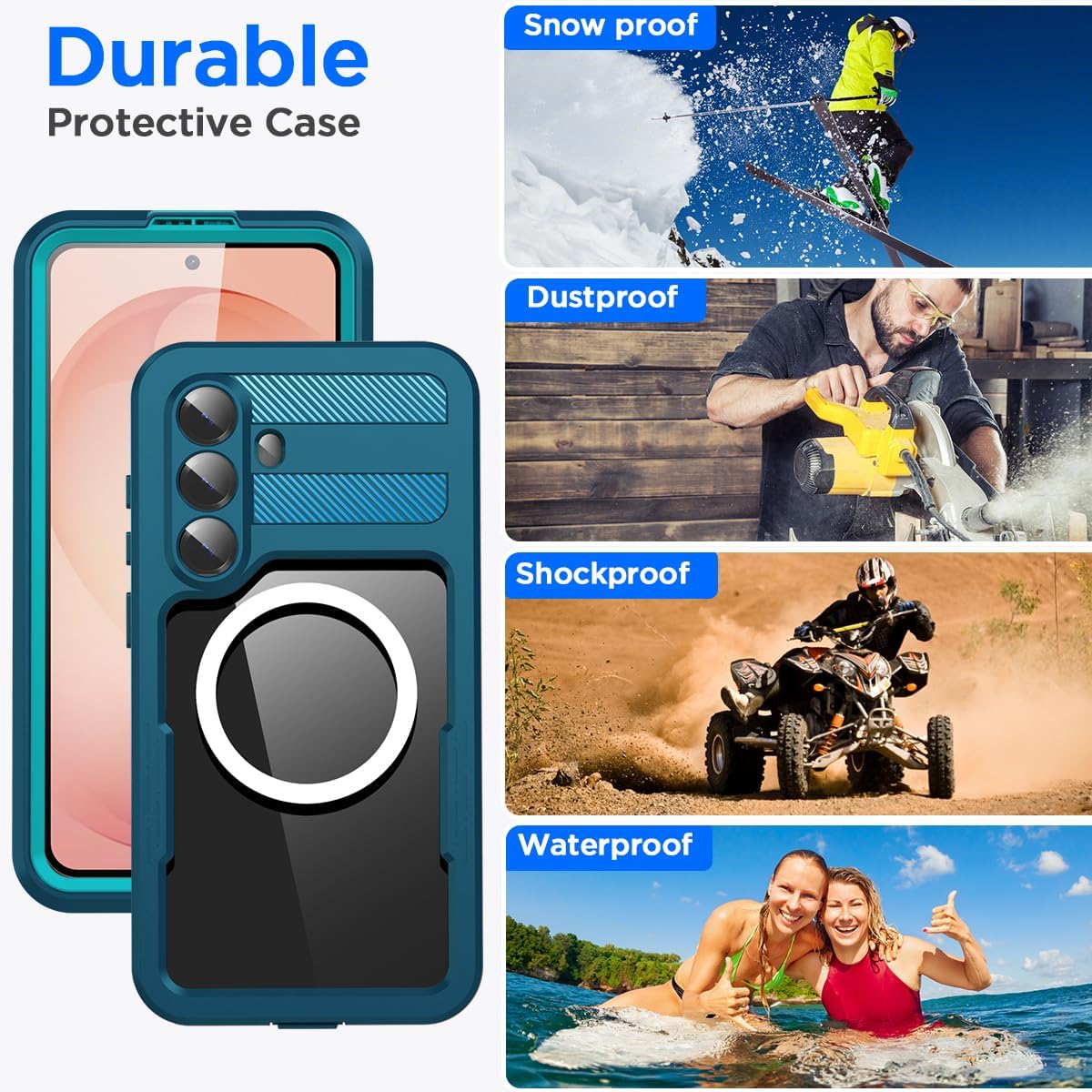 Samsung Galaxy S26 Plus Redpepper Waterproof Case [Blue] Magsafe