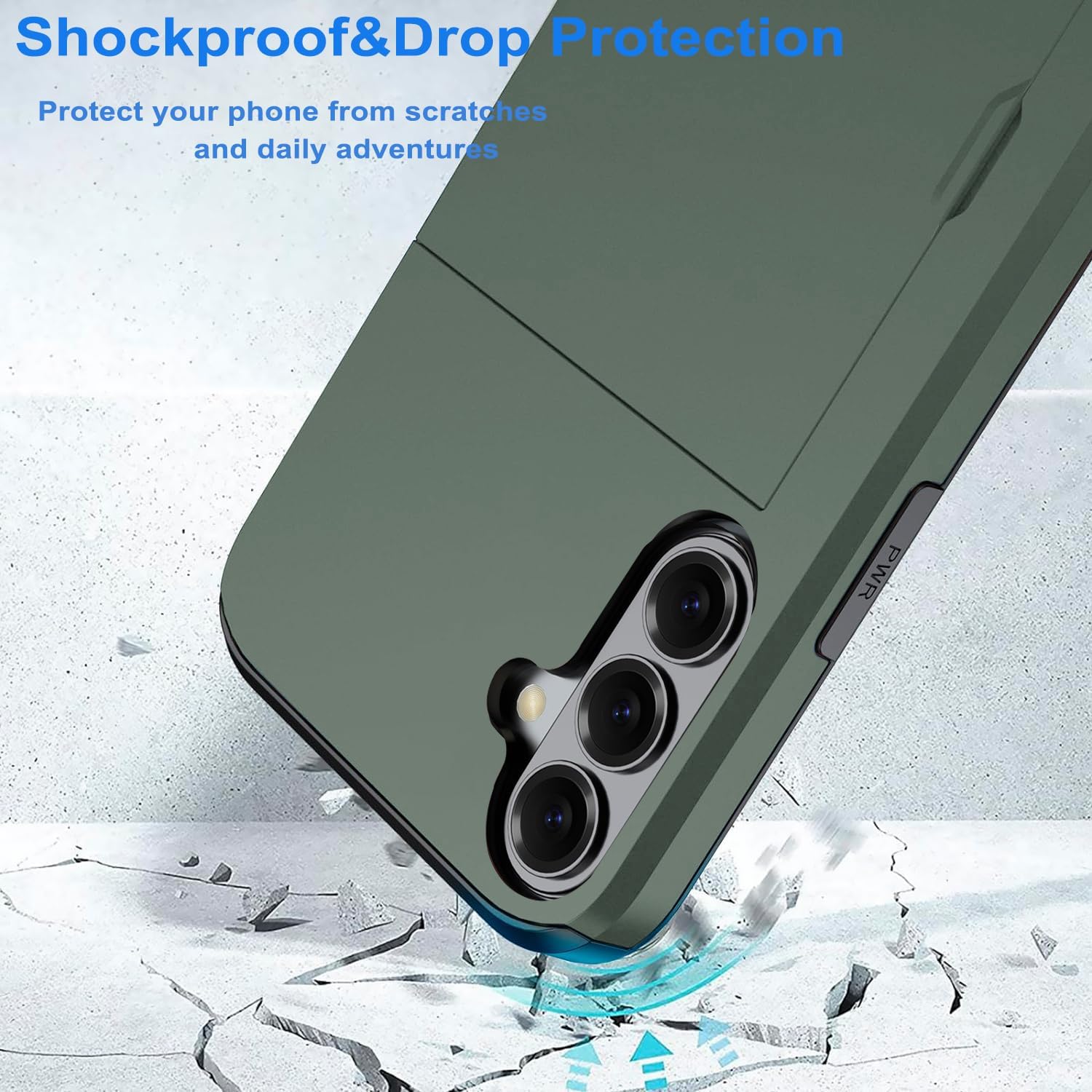 Samsung Galaxy S26 Plus Shockproof Wallet Case Card Cover GREEN