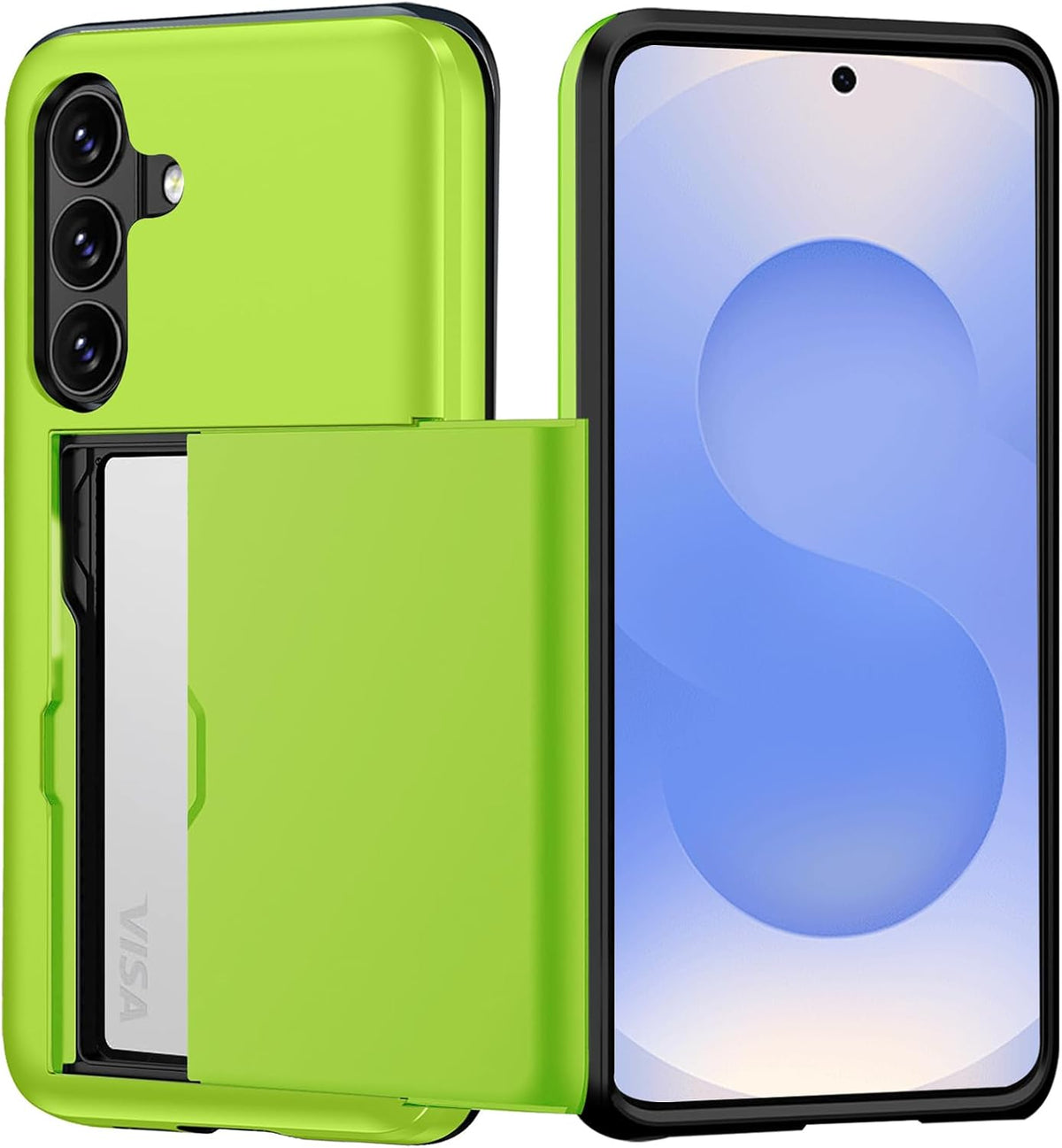 Samsung Galaxy S26 Plus Shockproof Wallet Case Card Cover GREEN