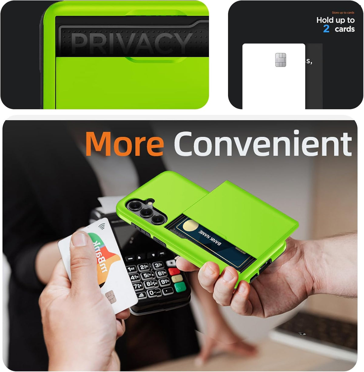 Samsung Galaxy S26 Plus Shockproof Wallet Case Card Cover GREEN