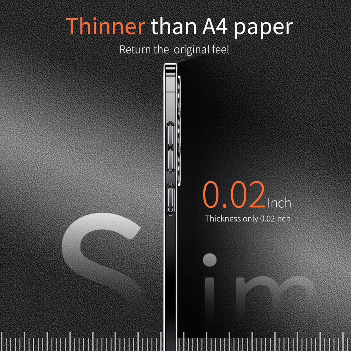 Slim Clear Protective Case for Samsung S26 Plus