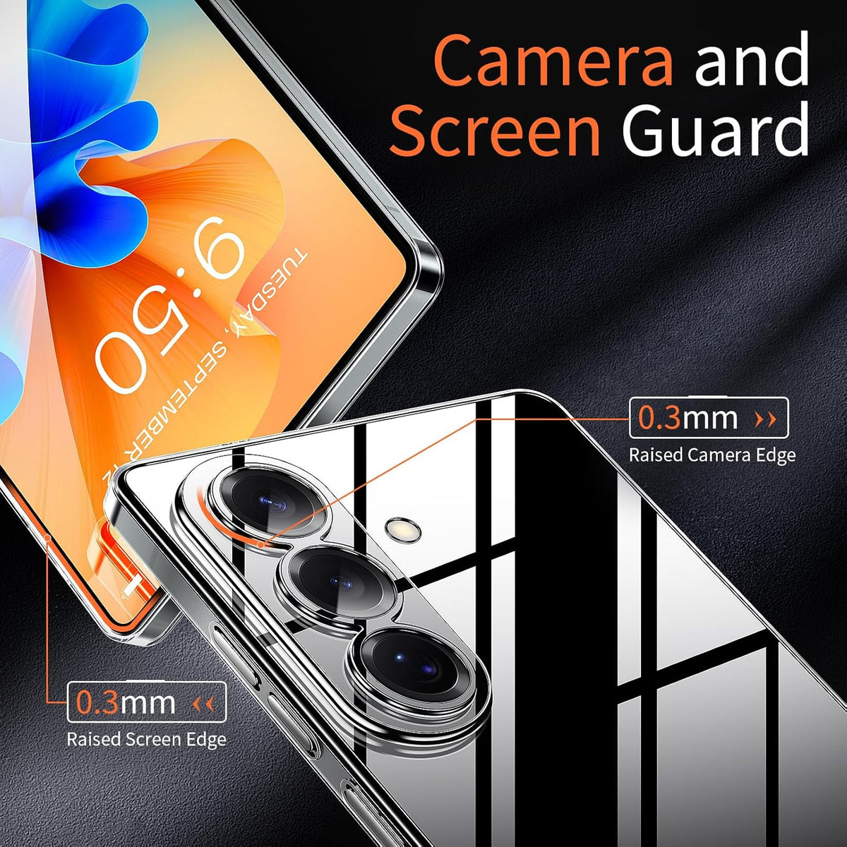 Samsung S26 Case Clear Transparent TPU Cover