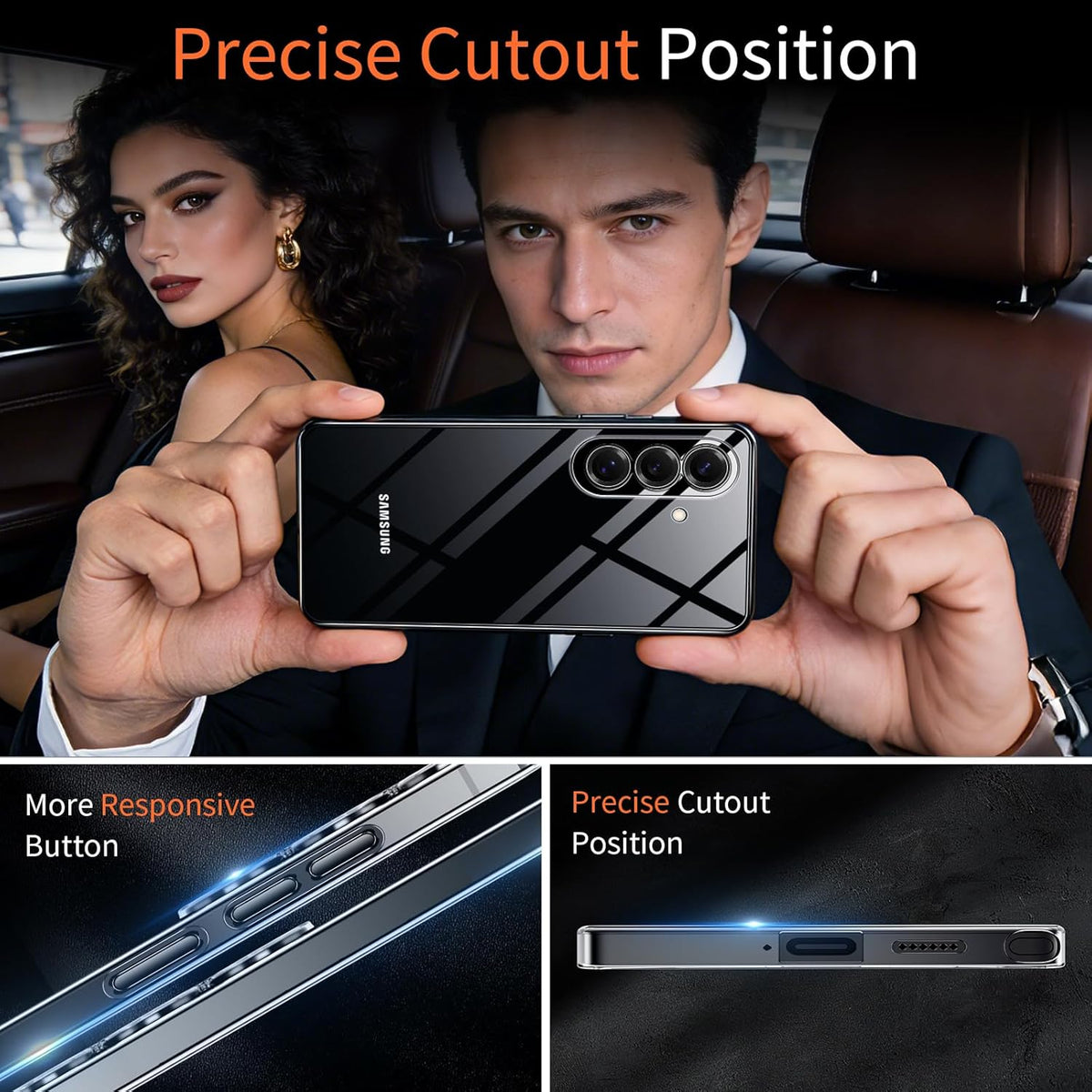 Slim Clear Protective Case for Samsung S26 Plus