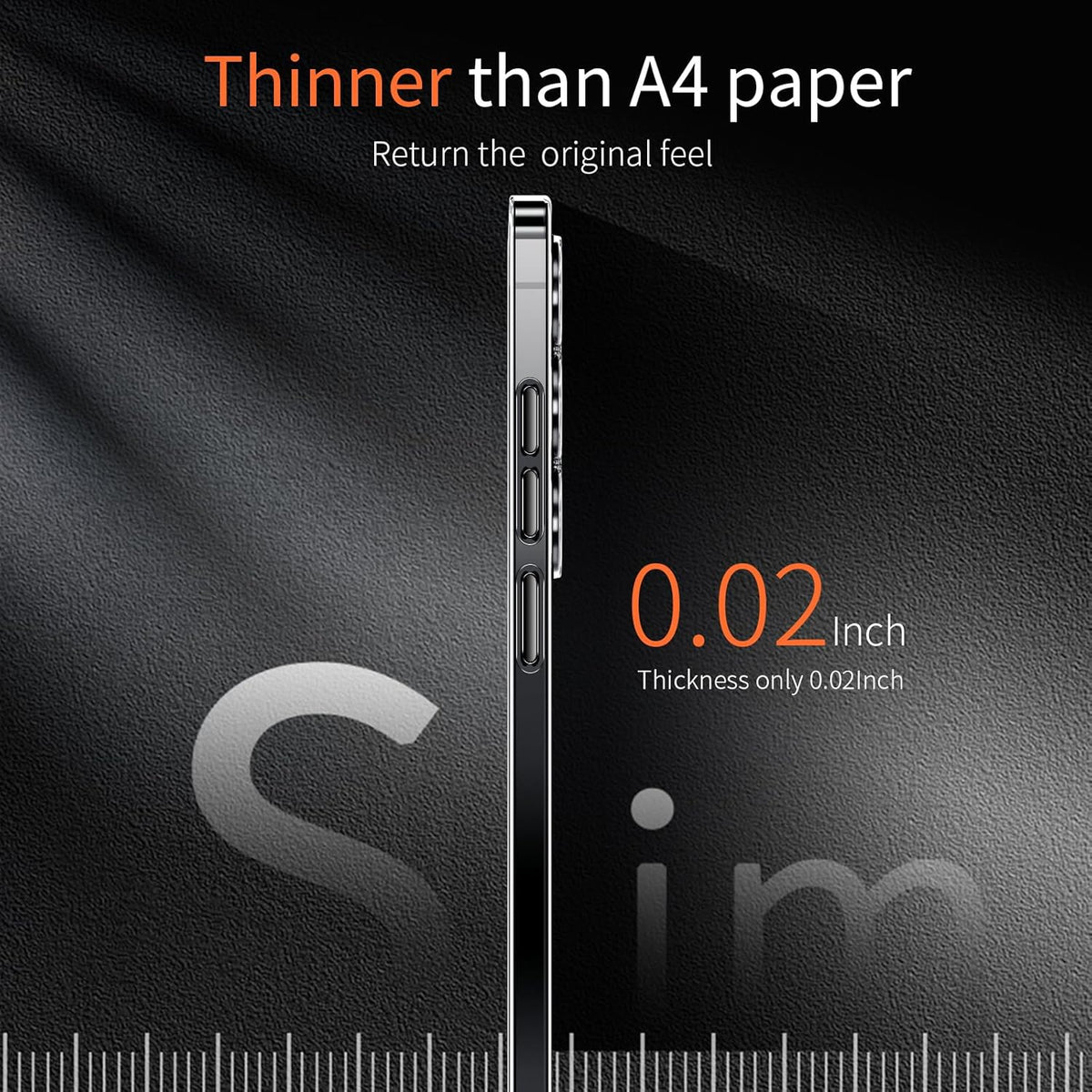 Clear Slim TPU Case for Samsung Galaxy S26 Ultra