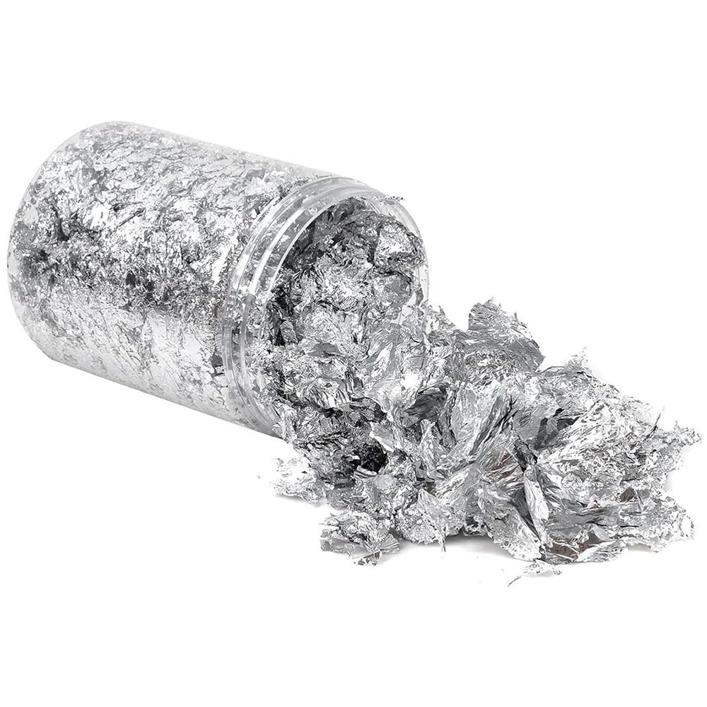 10g Silver Foil Flakes Metallic Leaf for Resin Nail Art Crafts