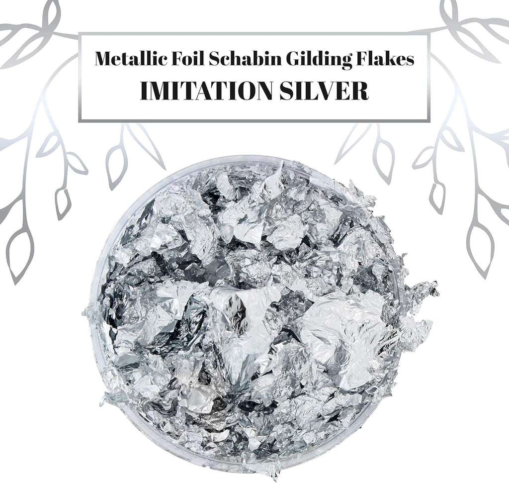 10g Silver Foil Flakes Metallic Leaf for Resin Nail Art Crafts
