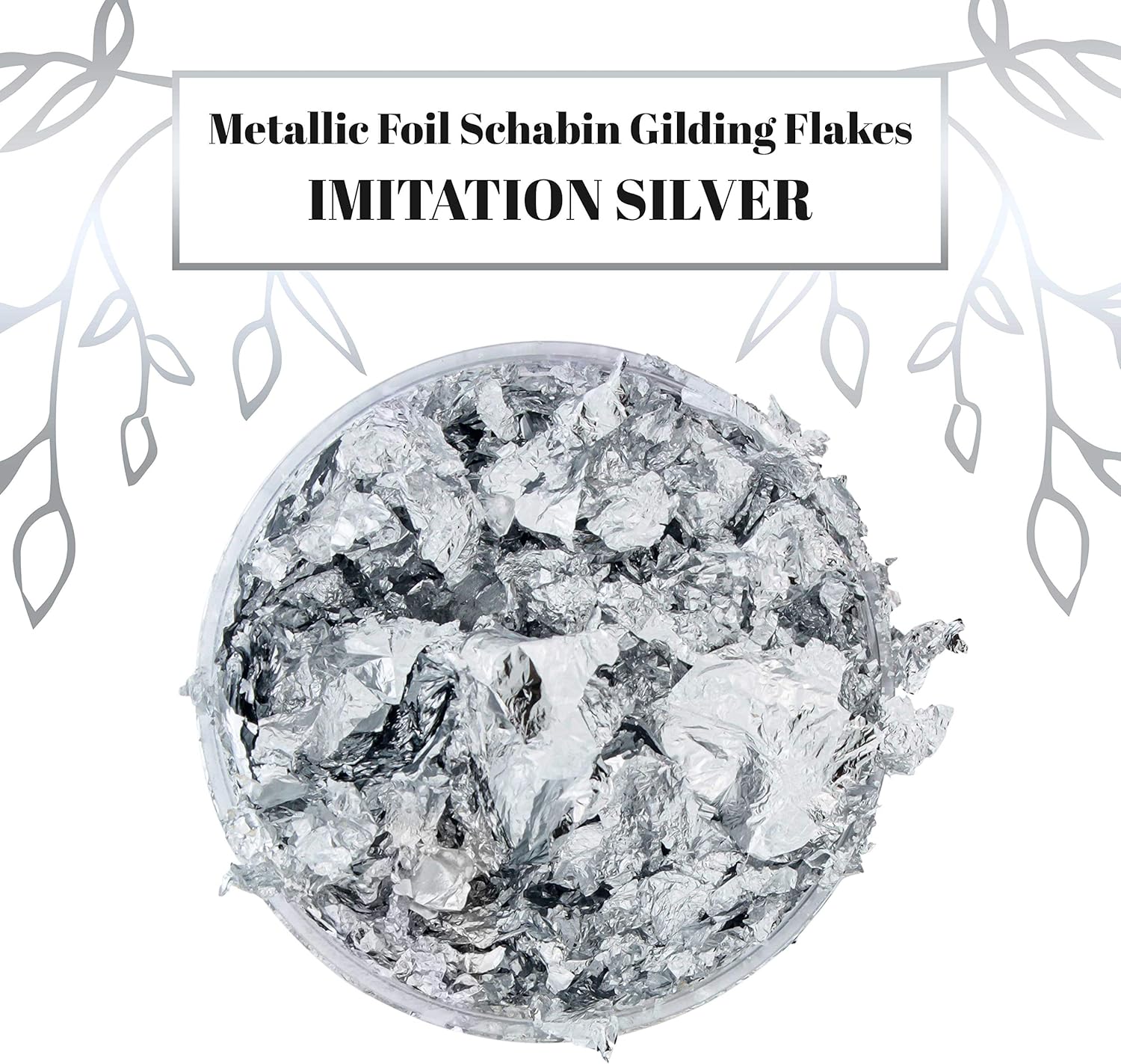 10g Silver Foil Flakes Metallic Leaf for Resin Nail Art Crafts
