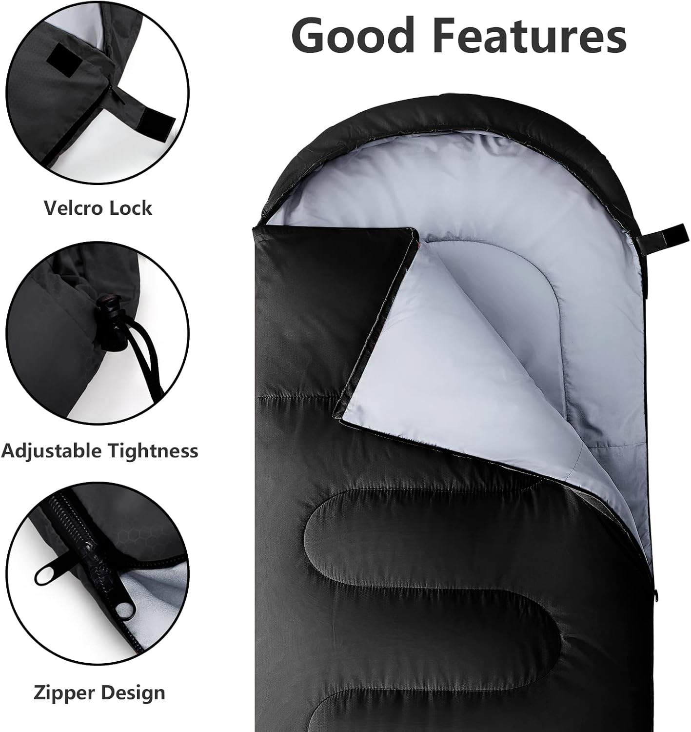 Single Outdoor Camping Envelope Sleeping Bag