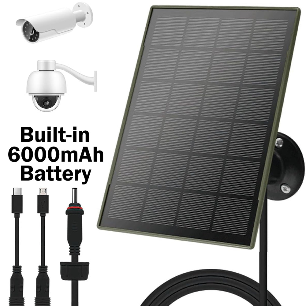 Solar Panel for Security Camera 5W [Army Green]
