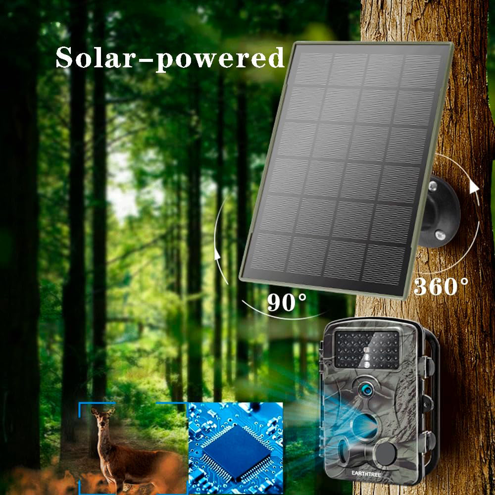 Solar Panel for Security Camera 5W [Army Green]