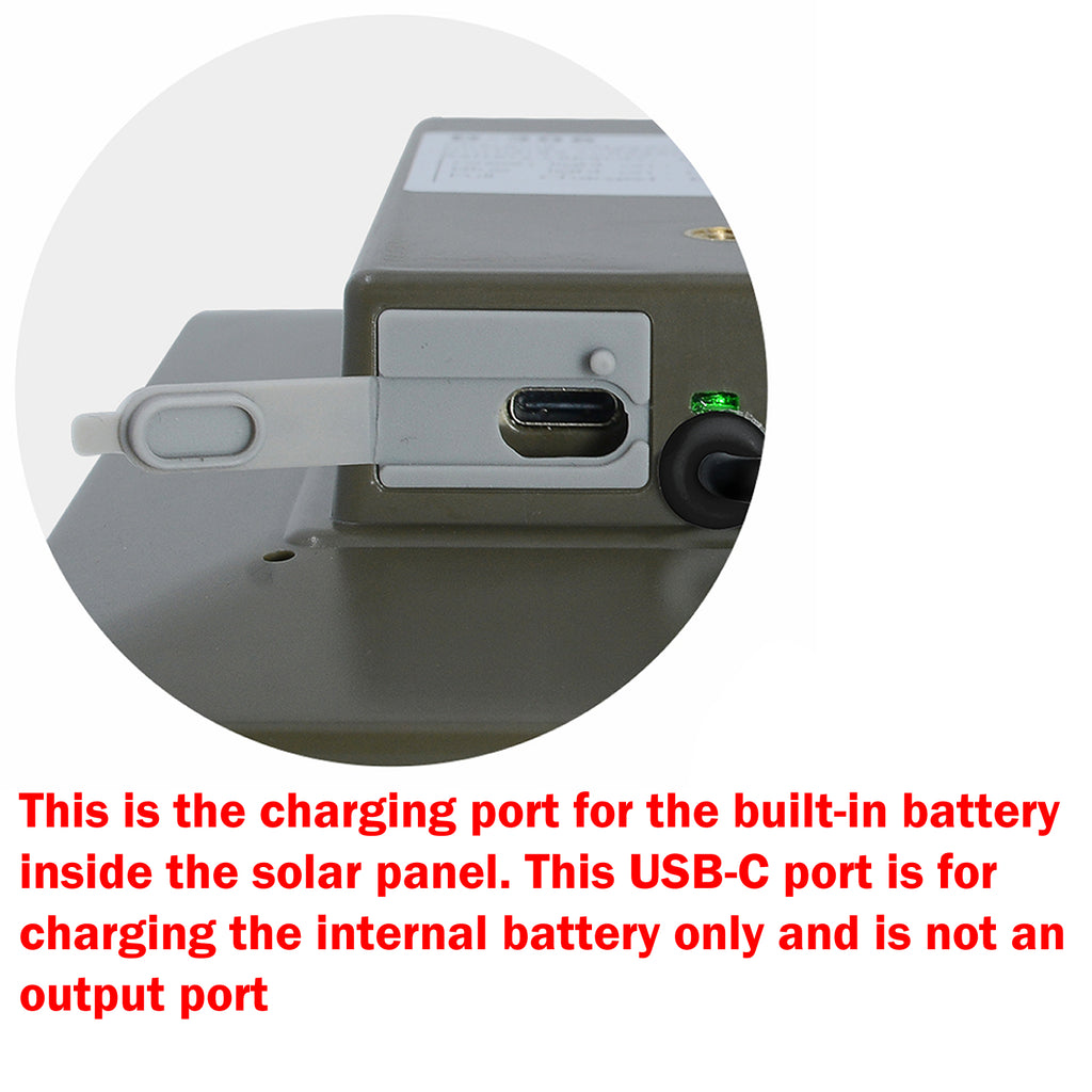 Solar Panel for Security Camera 5W [Army Green]