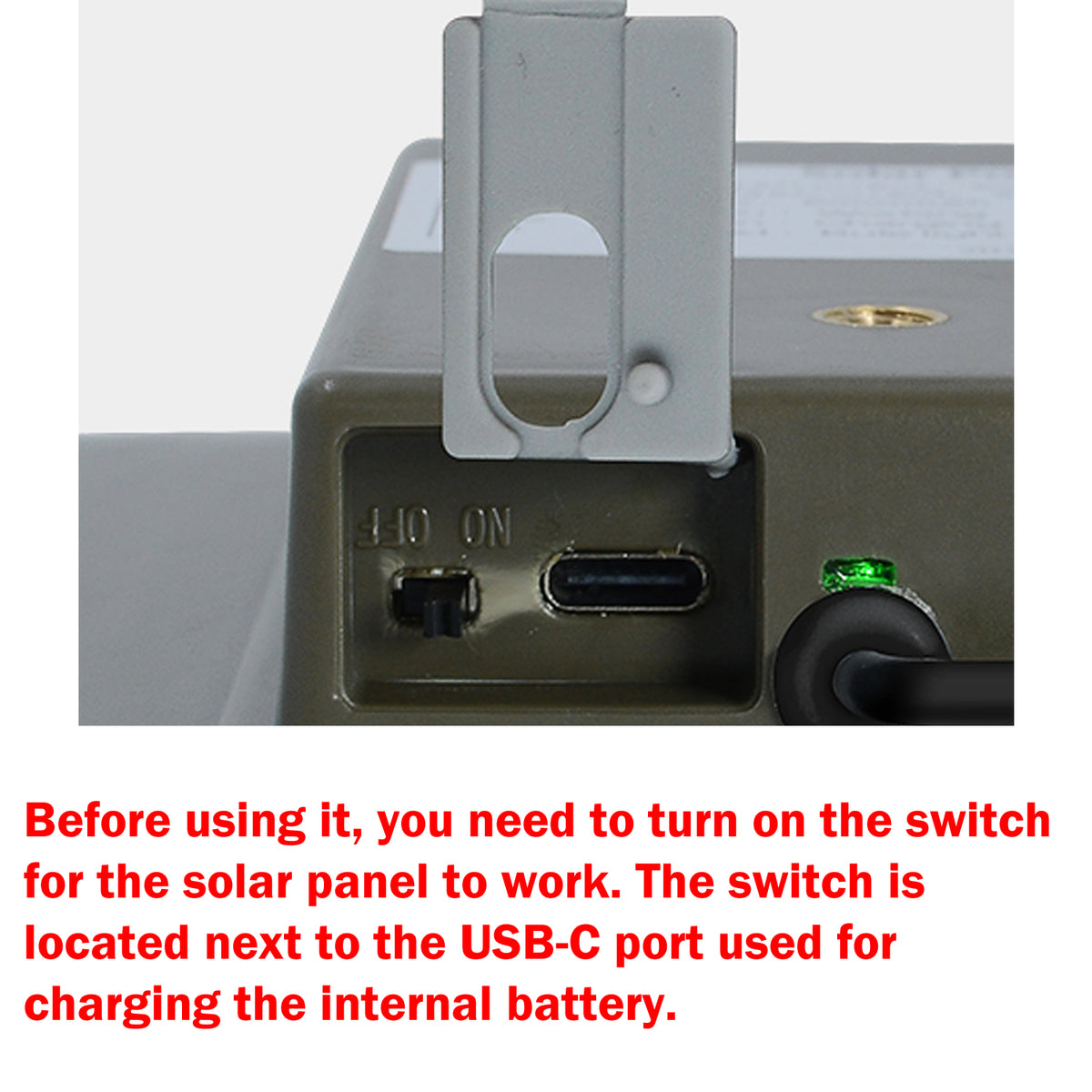 Solar Panel for Security Camera 5W [Army Green]