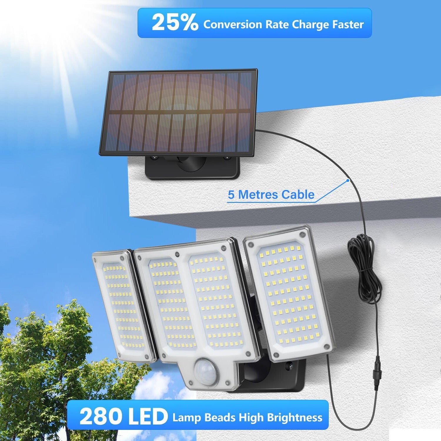 Outdoor Solar Light With Motion Sensor