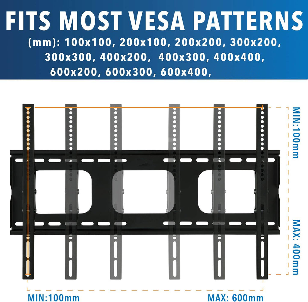 Low Profile Fixed TV Wall Mount for 32" - 75" TVs